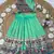 green paithani pattu pavadai for girls ethnic wear