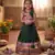 green paithani pattu pavadai for girls ethnic wear