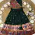 green paithani pattu pavadai for girls ethnic wear