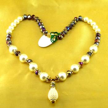Beads Polki Kundun Moti Mala Size-17"Inch  1