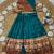 teal paithani pattu pavadai for girls ethnic wear