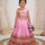 pink paithani pattu pavadai for girls ethnic wear
