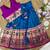 royalblue paithani pattu pavadai for girls ethnic wear