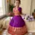 violet paithani pattu pavadai for girls ethnic wear