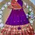 violet paithani pattu pavadai for girls ethnic wear
