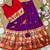violet paithani pattu pavadai for girls ethnic wear