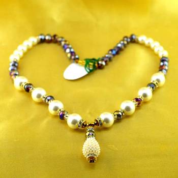 Beads Polki Kundun Moti Mala Size-17"Inch  2