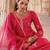 Pink embroidered silk kurta set