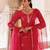 Pink embroidered silk kurta set