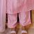 Pink embroidered silk kurta set