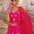 Pink embroidered taffeta Anarkali