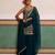 Green embroidered crepe sharara set