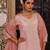Pink embroidered silk kurta set