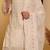 Off white embroidered faux georgette pakistani suit