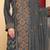 Grey embroidered faux georgette pakistani suit
