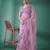 Pink Color Embroidered Organza Silk Blend Saree