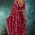 Maroon luxury bridal saree for wedding | fancy fabric saree with hand embroidery & designer blouse