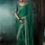 Sea green luxury bridal saree for wedding | fancy fabric saree with hand embroidery & designer blouse