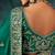 Sea green luxury bridal saree for wedding | fancy fabric saree with hand embroidery & designer blouse