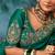 Sea green luxury bridal saree for wedding | fancy fabric saree with hand embroidery & designer blouse