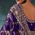 Purple luxury bridal saree for wedding | fancy fabric saree with hand embroidery & designer blouse