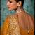 Mustard luxury bridal saree for wedding | fancy fabric saree with hand embroidery & designer blouse