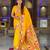 yellow faux banarasi silk blend saree with paithani rich weaved pallu and blouse
