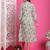 Beige & grey women's pure cotton jaipuri printed western dress