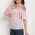 Light purple poly georgette women's top