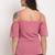 Pink poly georgette women's top