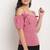 Pink poly georgette women's top