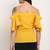 Yellow poly georgette women's top