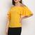 Yellow poly georgette women's top
