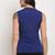 Royal blue poly georgette women's top