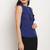 Royal blue poly georgette women's top