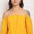 Yellow poly georgette women's top