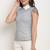 Grey poly georgette women's top