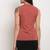 Orange pink poly georgette women's top