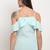 Light blue poly georgette women's top