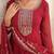 Maroon Georgette Gown with Duppata Stitched