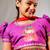animal print purple lehenga set for teens