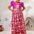 animal print purple lehenga set for teens