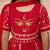  girls red lehenga set with zari embroidery