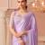 Lavender embroidered silk saree with banglori silk blouse