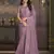 Dusty lavender fancy silk with designer work blouse for wedding party
