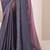 Lavender purple dual shaded chiffon saree with luxurious banglori silk blouse for weddings and festive occasions