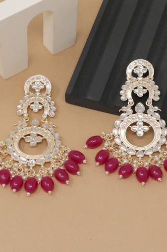 Kundan type zumka earring for girls