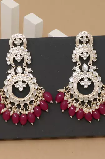 Kundan type zumka earring for girls