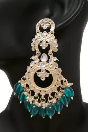 Kundan type zumka earring for girls