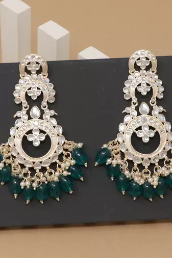 Kundan type zumka earring for girls